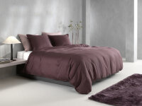 Zo!Home Mako Satin Satinado Bettwäsche 135 Mauve Lilac Uni Mauve-Lilac 1 Bettbezug 135x200cm + 1 Kissenbezug 80x80cm