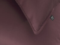 Zo!Home Mako Satin Satinado Bettwäsche 155 Mauve Lilac Uni Mauve-Lilac 1 Bettbezug 155x220cm + 1 Kissenbezug 80x80cm