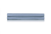 Zo!Home Mako Satin Satinado Spannbetttuch 90x210-220+35 cm, Riviera Blue Uni Riviera-Blue 1 Spannbetttuch