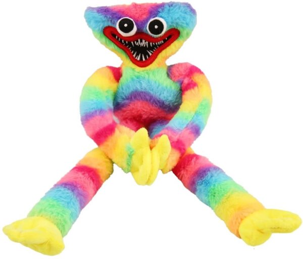 Huggy Wuggy Poppy Playtime Huggy Wuggy Kuscheltiere Plüsch New Horror Game Hagiwagi Plüschpuppe für Kinder (40 cm Regenbogen)