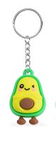 Avocado Schlüsselanhänger Mini Avocado Anhänger Geschenk Cartoon Schlüsselanhänger Silikon Grüner Schlüsselanhänger für Handyhülle Charme Rucksack Geschenk für Jungen und Mädche