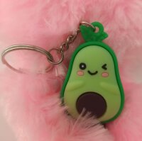 Avocado Schlüsselanhänger Mini Avocado Anhänger Geschenk Cartoon Schlüsselanhänger Silikon Grüner Schlüsselanhänger für Handyhülle Charme Rucksack Geschenk für Jungen und Mädche