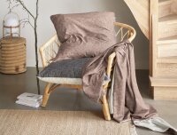 Irisette Mako-Satin Bettwäsche Set Crown-K 8404 terra 155 x 220 cm + 1 x Kissenbezug 80 x 80 cm