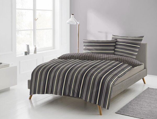 Irisette Mako-Satin Bettwäsche Set Sky 8421 beere 135 x 200 cm + 1 x Kissenbezug 80 x 80 cm