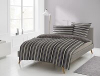 Irisette Mako-Satin Bettwäsche Set Sky 8421 beere 155 x 200 cm + 1 x Kissenbezug 80 x 80 cm