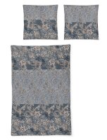 Irisette Mako-Satin Bettwäsche Set Sky 8436 blau 155 x 200 cm + 1 x Kissenbezug 80 x 80 cm