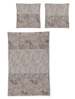 Irisette Mako-Satin Bettwäsche Set Sky 8436 beige 155 x 200 cm + 1 x Kissenbezug 80 x 80 cm