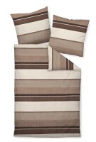 Janine Mako-Satin Bettwäsche 2 teilig 155 cm x 220 cm  moments 98085-007-512 caramel walnuss