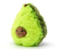 Soma Plüsch-Kissen Avocado Sofa-Rückenkissen Rund Lebensmittel Spielzeug Kuschel-Tier Plüsch-Tier Toy Früchte grün (Avocado 20 cm)