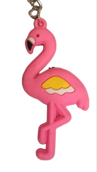 SOMA Schlüsselanhänger Flamingo Anhänger Geschenk Cartoon Schlüsselanhänger Silikon Grüner Schlüsselanhänger für Handyhülle Charme Rucksack Geschenk