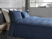 Heckett and Lane Flanell Franela Bettwäsche 155 Blue...