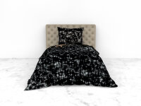 Heckett and Lane Mako Satin Konna Bettwäsche 155 Black Other Black 1 Bettbezug 155x220cm + 1 Kissenbezug 80x80cm