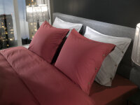 Heckettlane Perkal Percale Spannbetttuch 180x210-220+40 cm. Silent Green 1 Spannbetttuch 180 x 210-220 cm