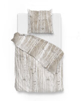 Zo!Home Flanell Ihime Bettwäsche 135 Natural Wood Natural 1 Bettbezug 135x200cm + 1 Kissenbezug 80x80cm