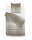 Zo!Home Flanell Marley Bettwäsche 155 Rock Taupe  Rock-Taupe 1 Bettbezug 155x220cm + 1 Kissenbezug 80x80cm