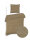 Zo!Home  Velluto a Coste Bettwäsche 155 Pale Gold Uni Pale-Gold 1 Bettbezug 155x220cm + 1 Kissenbezug 80x80cm