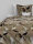 Zo!Home Mako Satin Mylie Bettwäsche 135 Natural Flora Natural 1 Bettbezug 135x200cm + 1 Kissenbezug 80x80cm