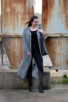 Knit Factory Jasmin Strickjacke 36/38 Glatt Grau