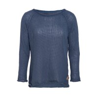 Knit Factory Jasmin Pullover 40/42 Glatt Dunkelblau