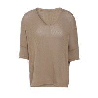 Knit Factory Jasmin Pullover 36/44 Glatt Beige