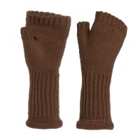 Knit Factory Cleo Handschuhe One Size Glatt Braun