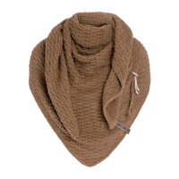 Knit Factory Jaida DreiecksSchal 190x85 cm Glatt Beige