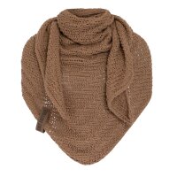 Knit Factory Sally DreiecksSchal 220x85 cm Glatt Beige