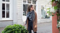 Knit Factory Sally Strickjacke 40/42 Glatt Schwarz