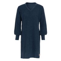 Knit Factory Robin Kleid 40/42 Glatt Dunkelblau