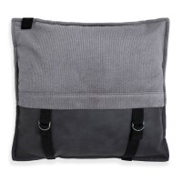 Knit Factory Otis Kissen 50x50 cm Glatt Grau