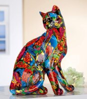 Gilde Poly Katze Pop Art (BxHxL) 23 cm x 29 cm x 16 cm...