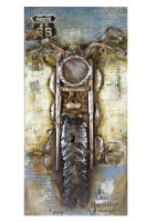 Gilde Metall Bild Motorcycle (BxHxL) 70 cm x 140 cm...