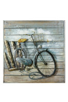 Gilde Metall Bild Enjoy The Ride a.Holz (BxHxL) 80 cm x...