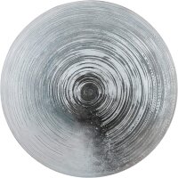 Gilde Bild Gemälde in Kreisform (BxHxL) cm x 2,8 cm grau weiß silber handgemalt auf Leinwand ? 100 cm