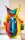 Gilde Glasart Design-Vase Rainbow (BxHxL) 23 cm x 37 cm x 10 cm farbig mundgeblasen duchgefärbt-Gesicht