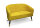 Gilde Holz Sofa Samt Sole (BxHxL) 128 cm x 80 cm x 72 cm curry Fuß schwarz gold Sitzhöhe 45cm