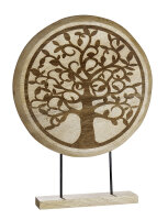 Gilde Holz Standrelief Lebensbaum (BxHxL) 37 cm x 50 cm x...
