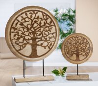 Gilde Holz Standrelief Lebensbaum (BxHxL) 37 cm x 50 cm x...