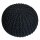 Soma Pouf Ø 55 cm Strickhocker Sitzpouf Sitzpuff Bodenkissen nachhaltig Grobstrick-Optik Höhe 37 black & white - Sonderfarbe