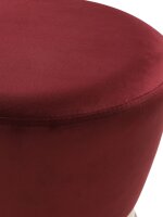 Soma Sitzhocker tailliert 2. Wahl Ø 32 H 42 cm Samthocker Samt Pouf Sitzpouf Velour Hocker bis 150 kg bel zartllila - rose