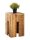 Soma Hocker quadratisch 28 x 45 x 28 cm Blumensäule Sitzhocker Blumenhocker Beistelltisch Mangoholz