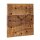 Soma Wanduhr Holzuhr 30x30cm Wanduhr Holz Wohnzimmer lautlos quadratisch aus Mangoholz massiv