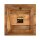 Soma Wanduhr Holzuhr 30x30cm Wanduhr Holz Wohnzimmer lautlos quadratisch aus Mangoholz massiv