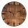 Soma Wanduhr Holz ø 30 cm Wohnzimmeruhr modern rund aus Holz Vintage lautlos aus Mangoholz massiv