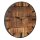 Soma Wanduhr Holz ø 30 cm Wohnzimmeruhr modern rund aus Holz Vintage lautlos aus Mangoholz massiv