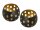 Soma Teelichthalter 48-teilig Set 2 x 24 VE Kerzenhalter Florina Kugelform schwarz matt innen vergoldet