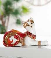 Gilde Poly Katze liegend Amaranth VE 2 (BxHxL) 21 cm x 14...