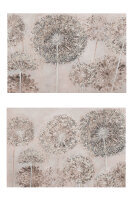 Gilde Bild "Pusteblumen-Gruppe" VE 2 so (BxHxL) 90 cm x 60 cm x 2,6 cm creme/grau, auf Leinwand Sie kaufen hier immer ein Set von 2 gleichen Artikeln.