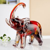 Gilde Glasart Skulptur Elefant VE 2 (BxHxL) 21 cm x 24,5...