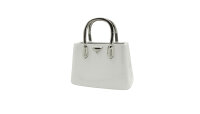 Gilde Keramik Handtasche"Milano" VE 2 (BxHxL) 24,5 cm x 25,5 cm x 11,5 cm weiss/silber Sie kaufen hier immer ein Set von 2 gleichen Artikeln.